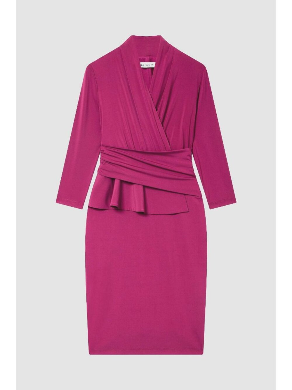 The Fold London Arlington Dress Berry Pink NWT UK 16 US 12